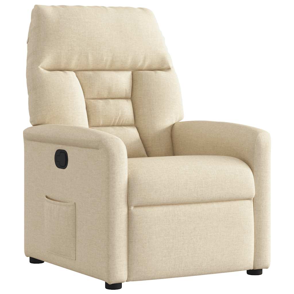 Fauteuil inclinable Crème Tissu - XIOS
