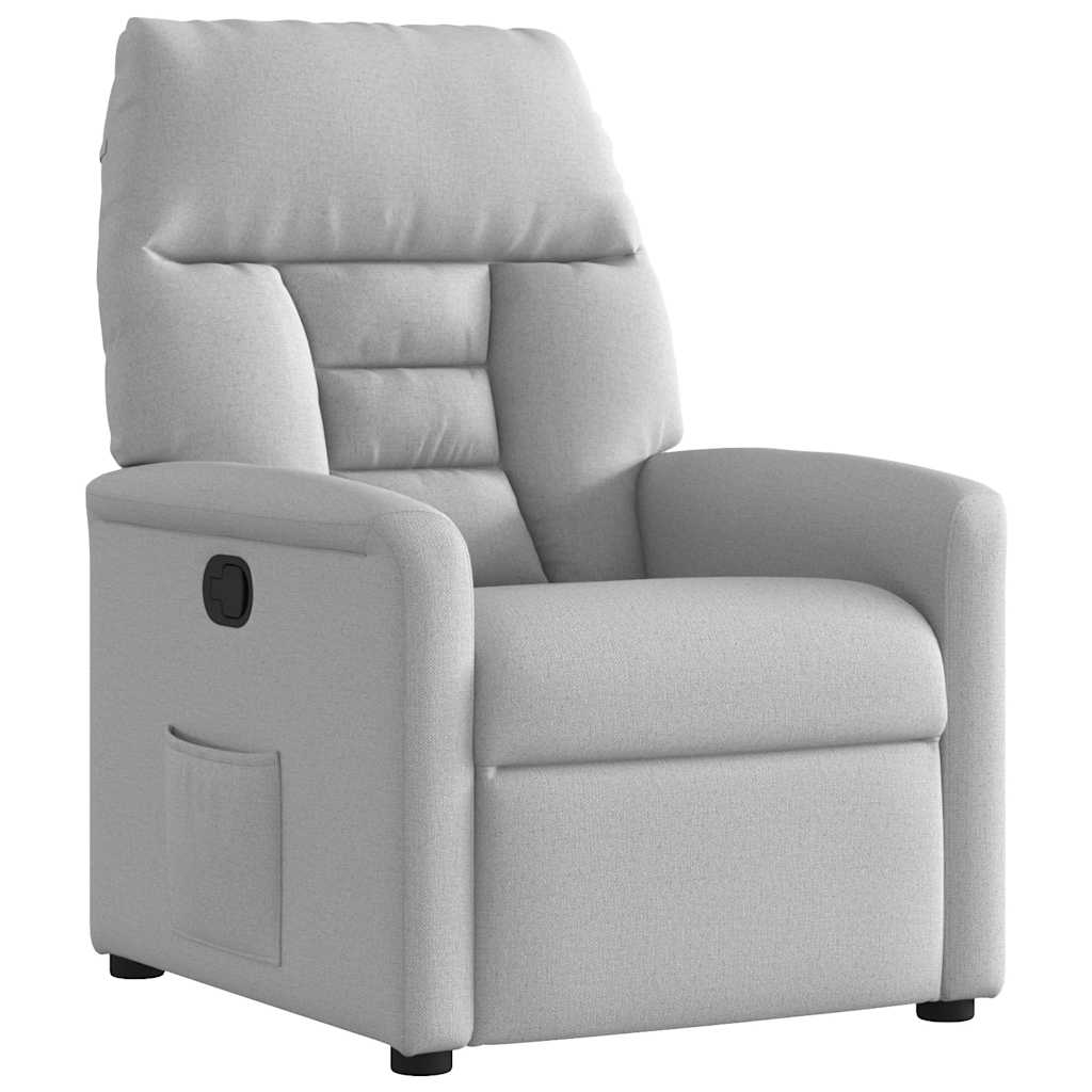 Fauteuil inclinable gris nuage tissu - XIOS