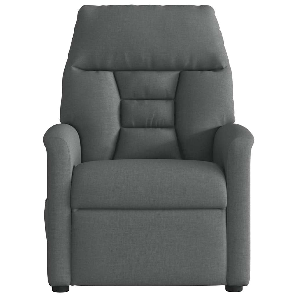 Fauteuil inclinable de massage en tissu gris foncé - XIOS