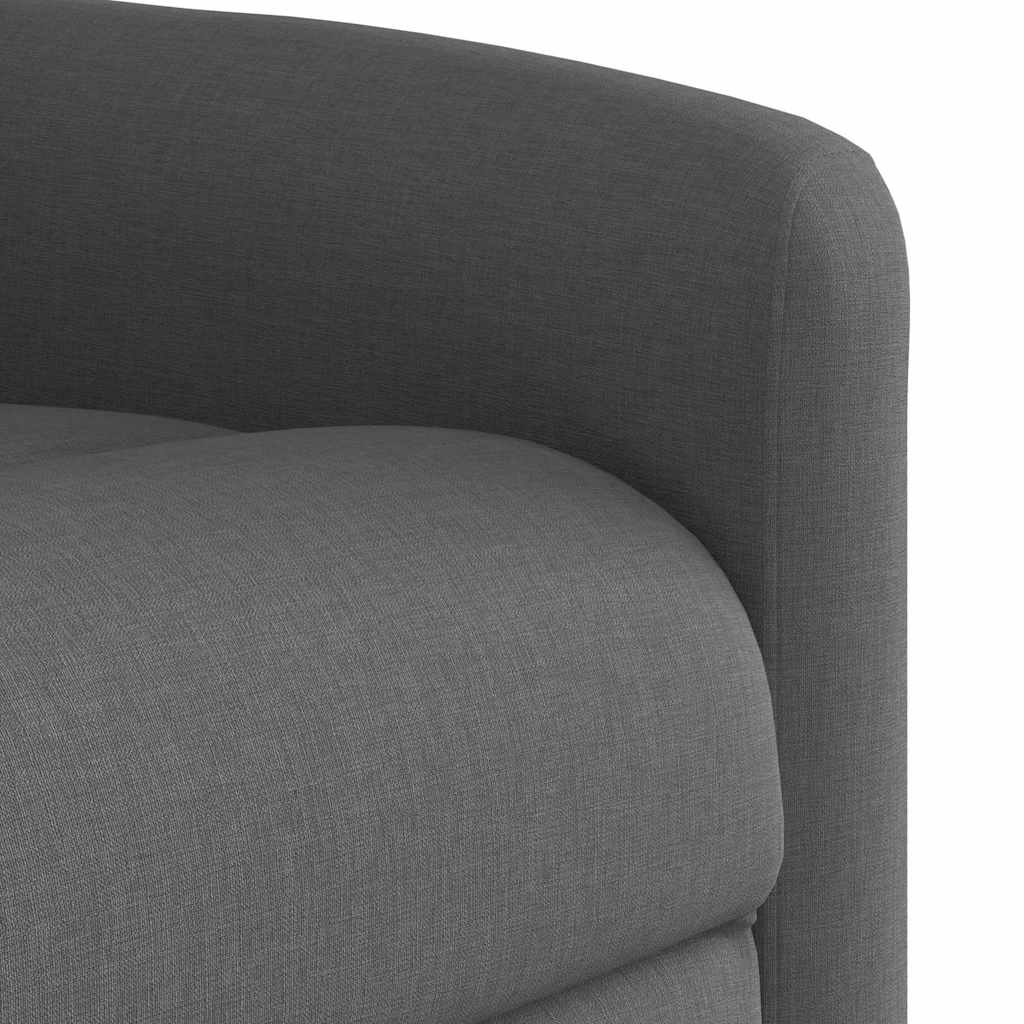 Fauteuil inclinable de massage en tissu gris foncé - XIOS
