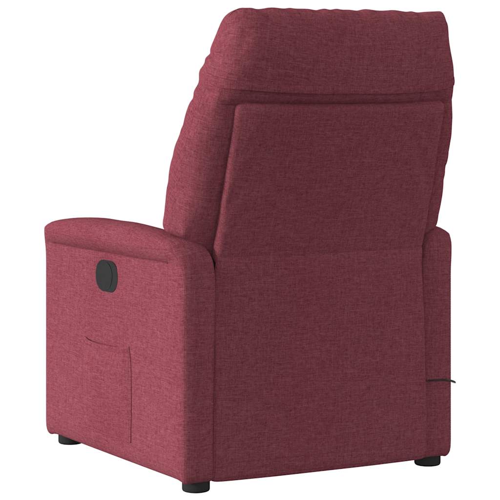 Fauteuil de massage inclinable Rouge bordeaux Tissu - XIOS