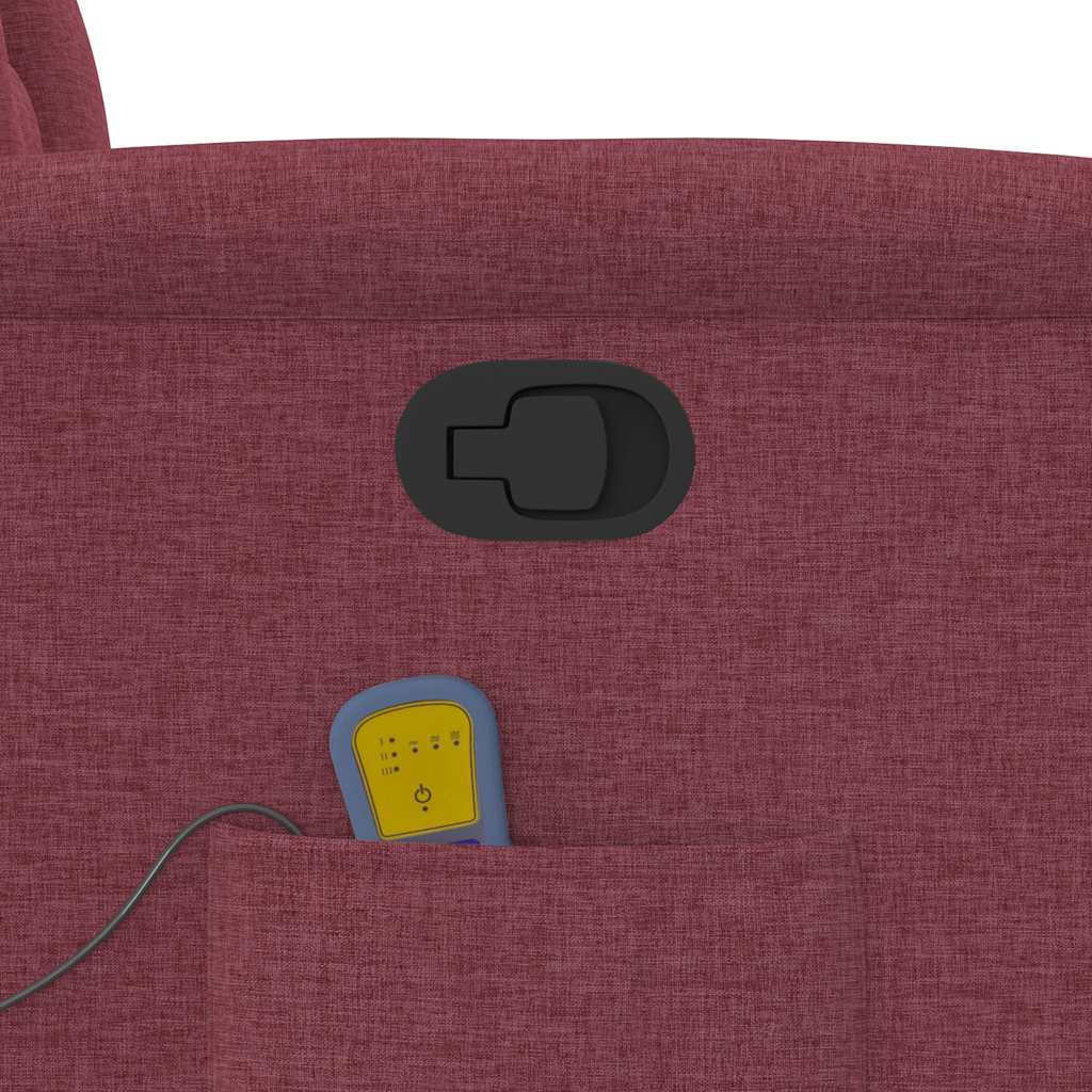 Fauteuil de massage inclinable Rouge bordeaux Tissu - XIOS