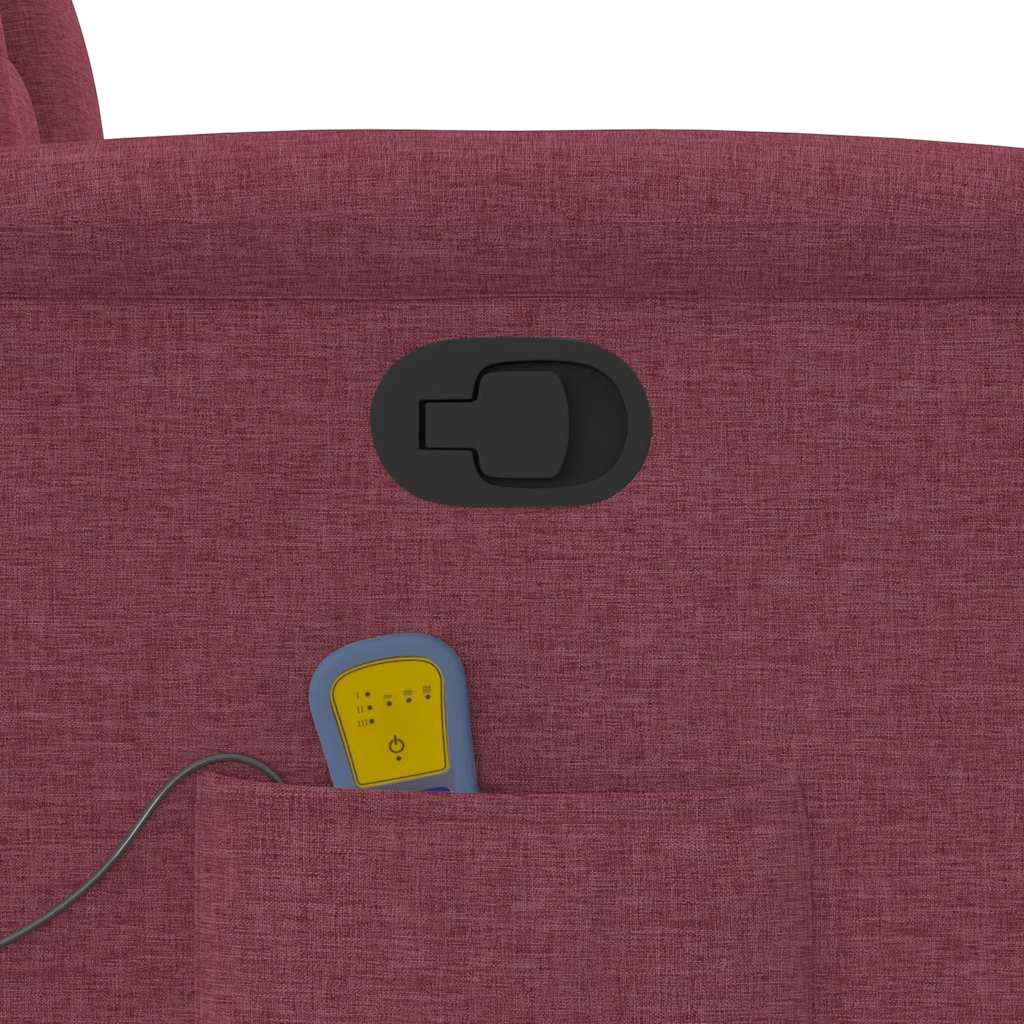 Fauteuil de massage inclinable Rouge bordeaux Tissu - XIOS