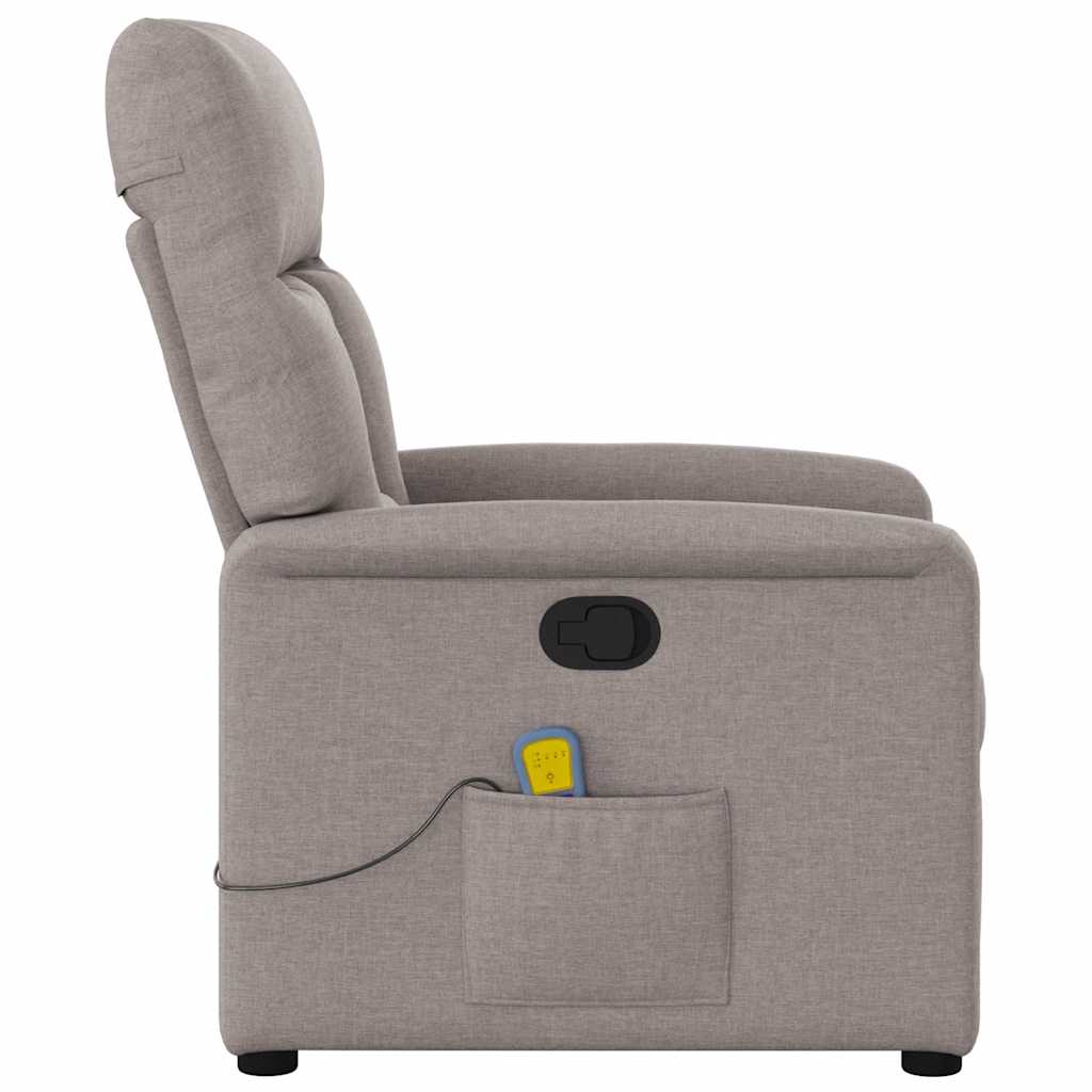Fauteuil de massage inclinable Taupe Tissu - XIOS