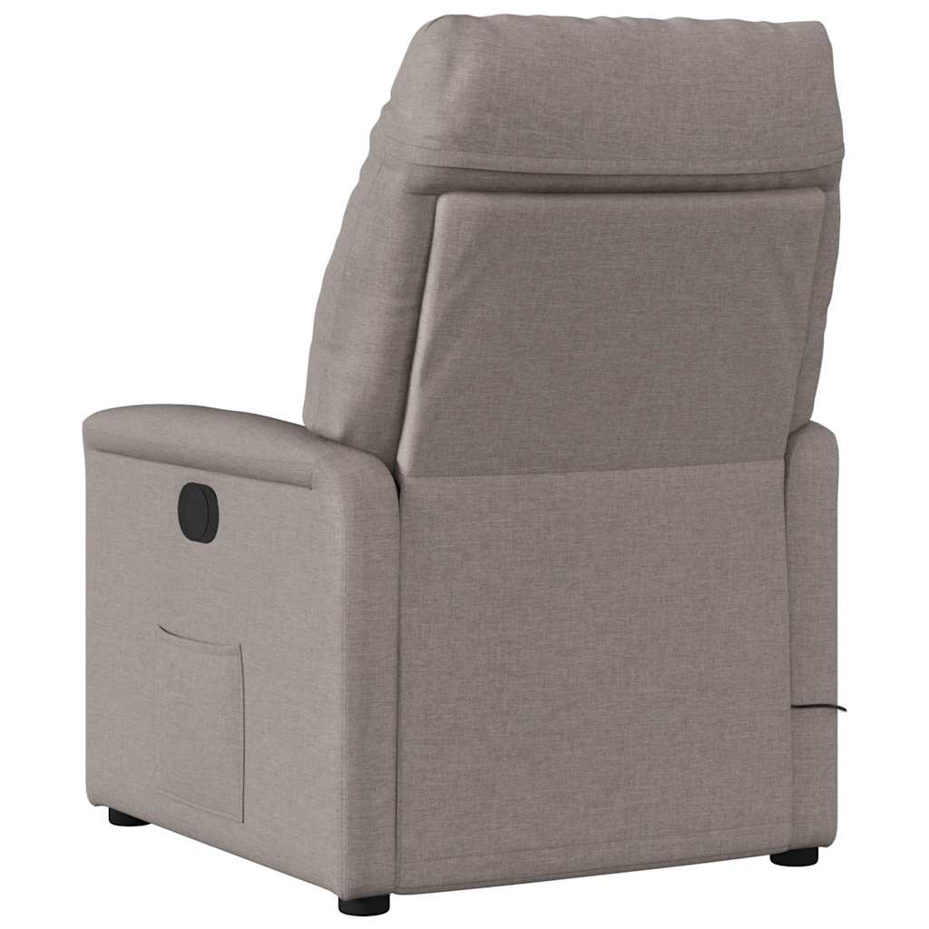 Fauteuil de massage inclinable Taupe Tissu - XIOS