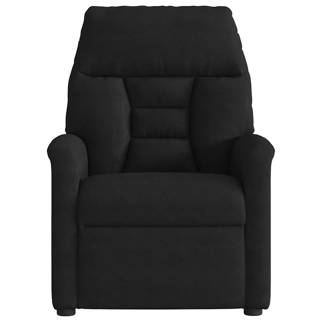 Fauteuil inclinable de massage noir tissu microfibre - XIOS