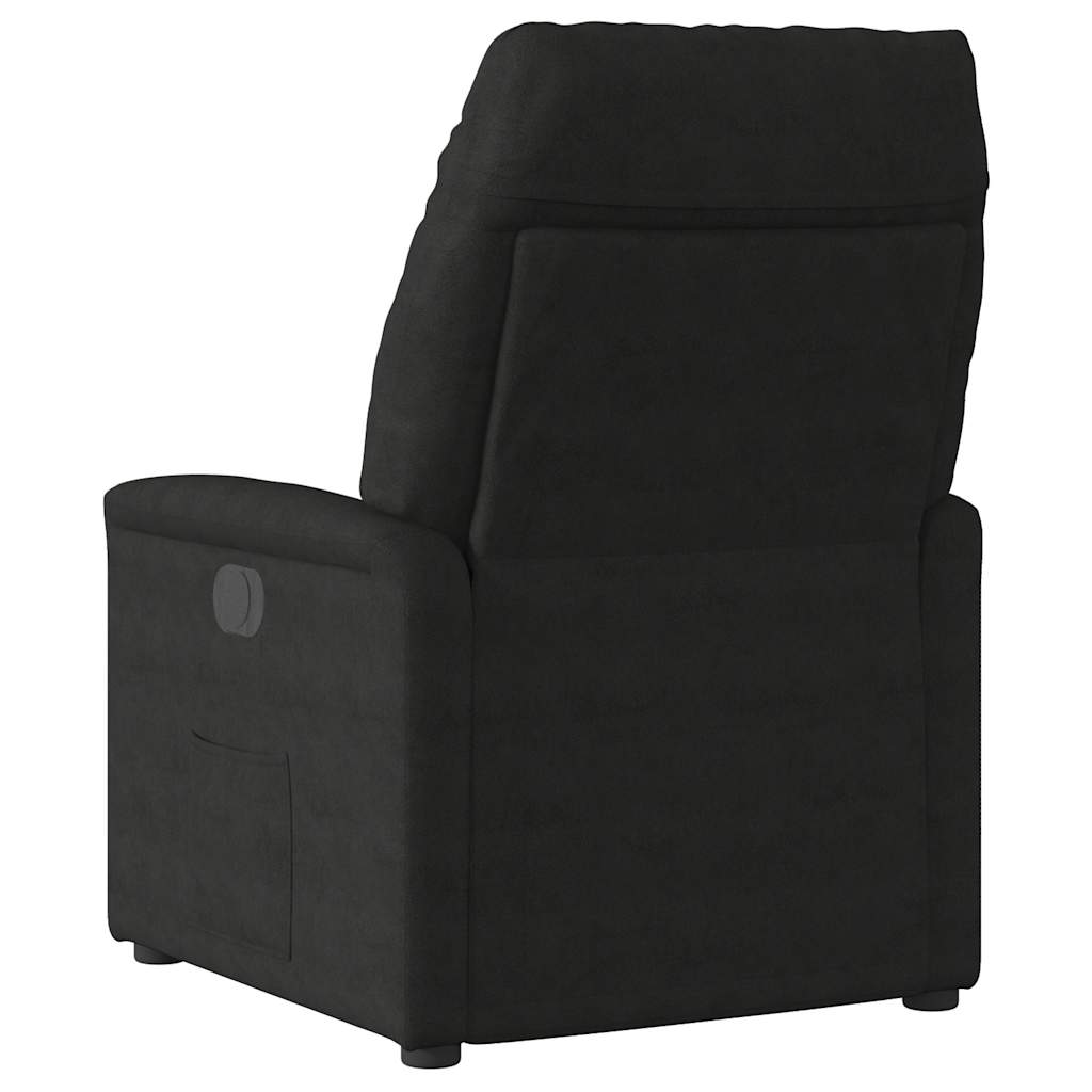 Fauteuil inclinable de massage noir tissu microfibre - XIOS