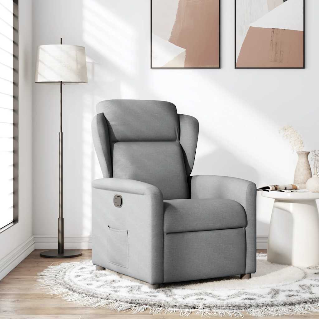 Fauteuil inclinable Gris clair Tissu - XIOS