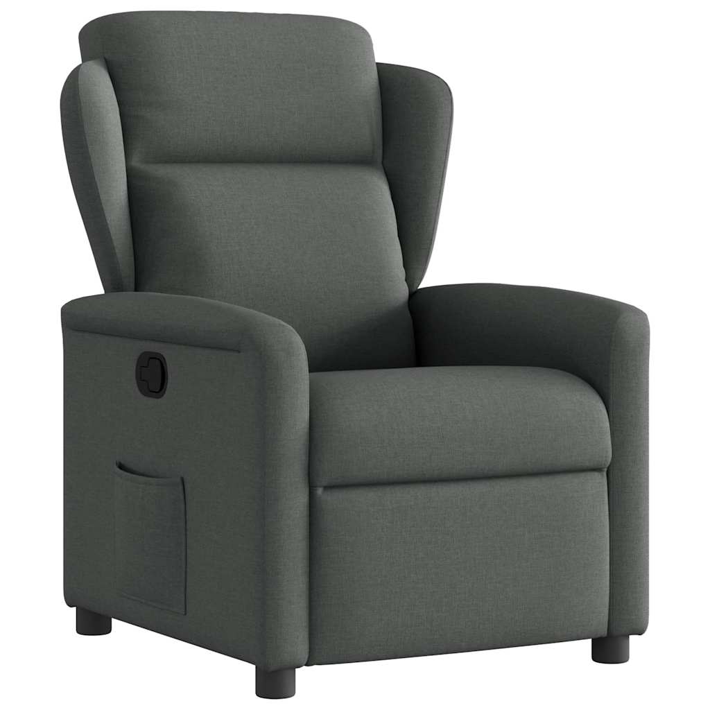 Fauteuil inclinable Gris foncé Tissu - XIOS