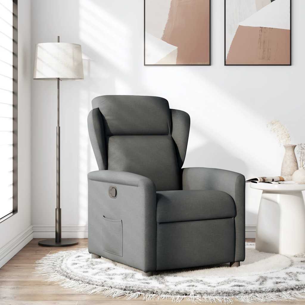 Fauteuil inclinable Gris foncé Tissu - XIOS
