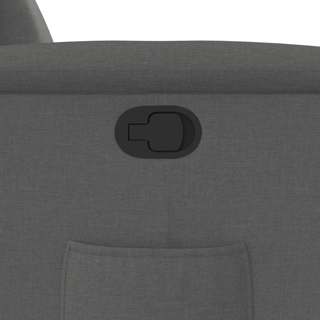 Fauteuil inclinable Gris foncé Tissu - XIOS