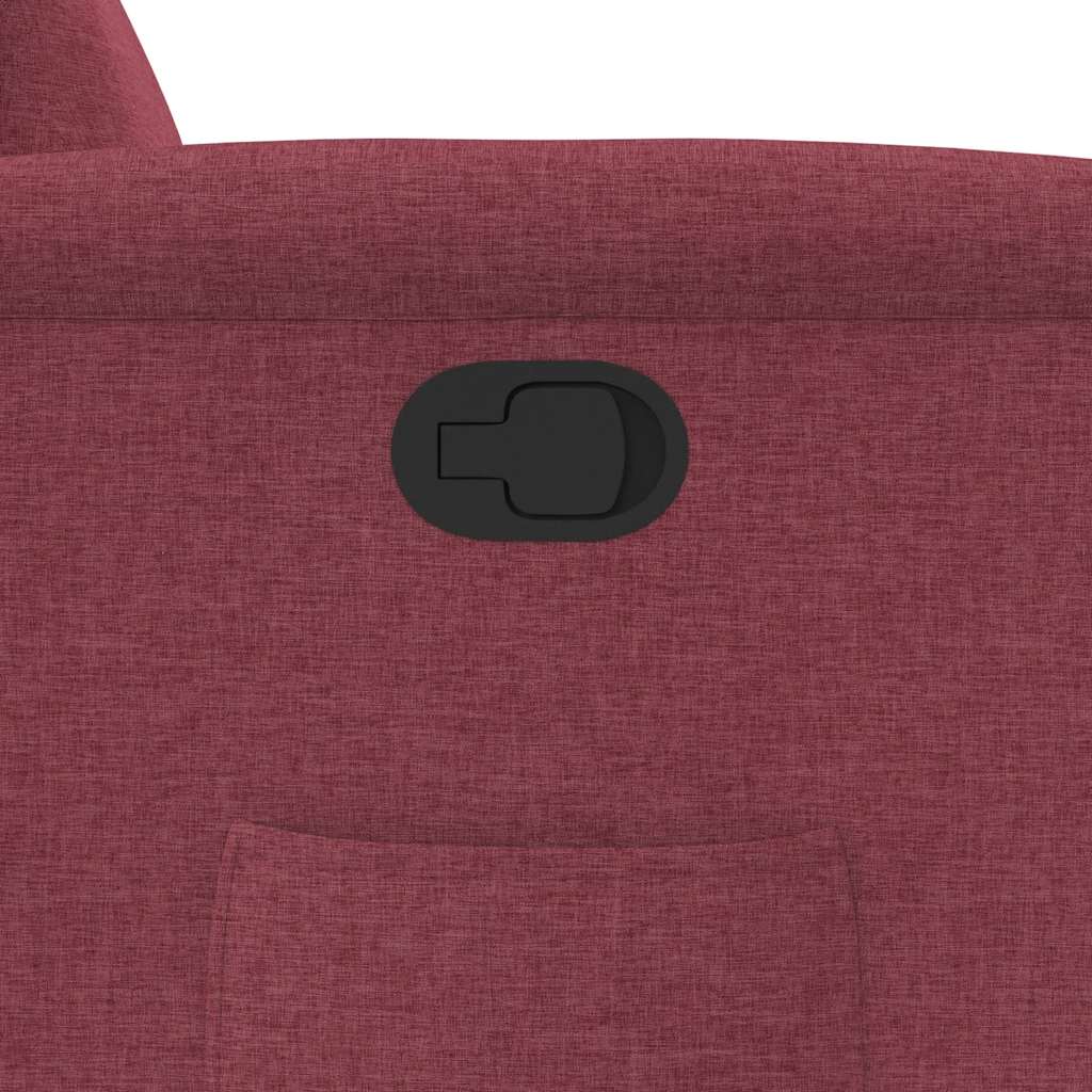 Fauteuil inclinable Rouge bordeaux Tissu - XIOS