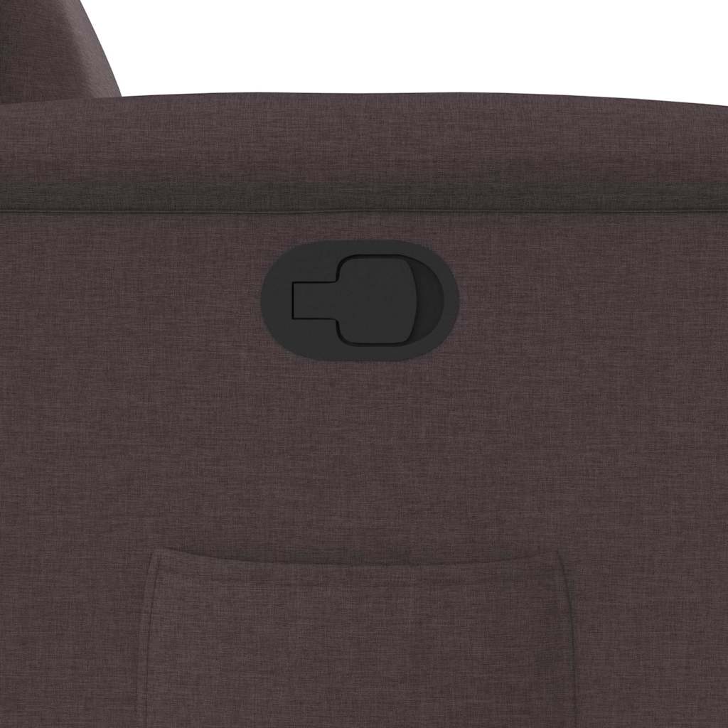 Fauteuil inclinable Marron foncé Tissu - XIOS