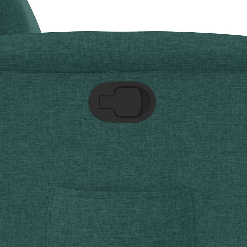 Fauteuil inclinable Vert foncé Tissu - XIOS