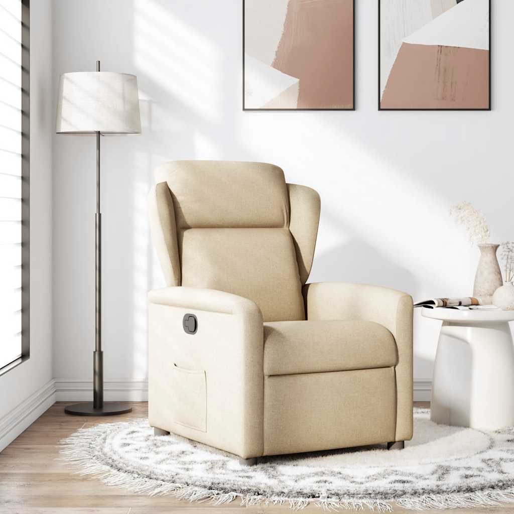 Fauteuil inclinable Crème Tissu - XIOS