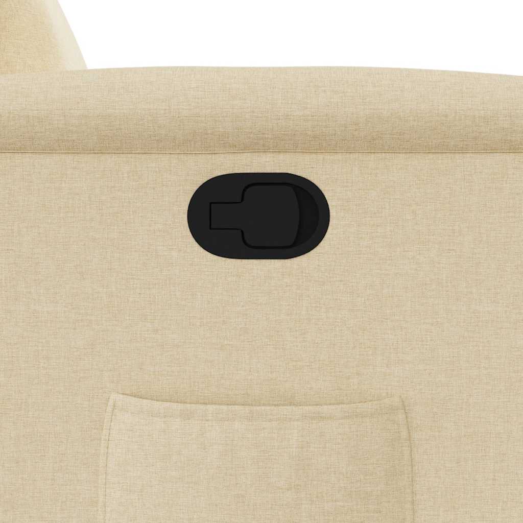 Fauteuil inclinable Crème Tissu - XIOS