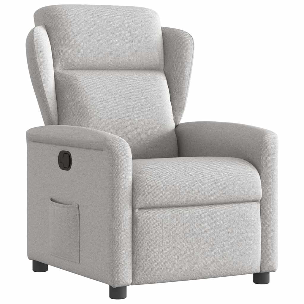 Fauteuil inclinable gris nuage tissu - XIOS