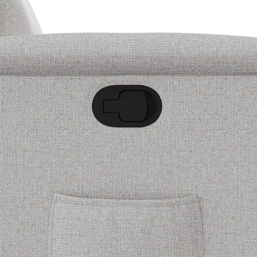 Fauteuil inclinable gris nuage tissu - XIOS