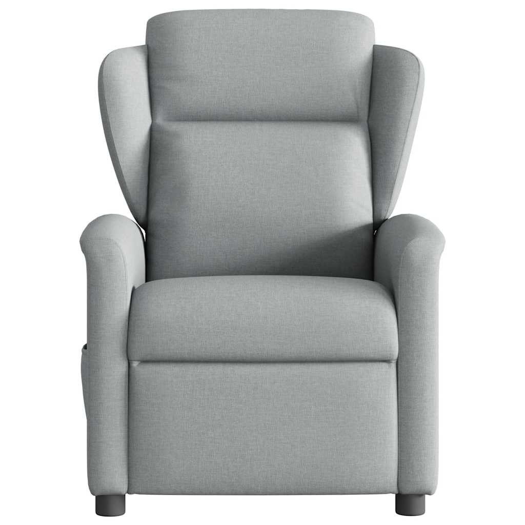Fauteuil de massage inclinable Gris clair Tissu - XIOS