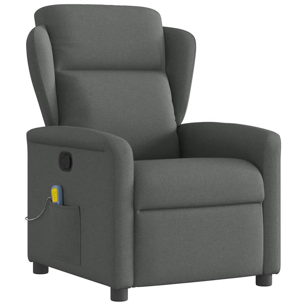 Fauteuil de massage inclinable Gris foncé Tissu - XIOS