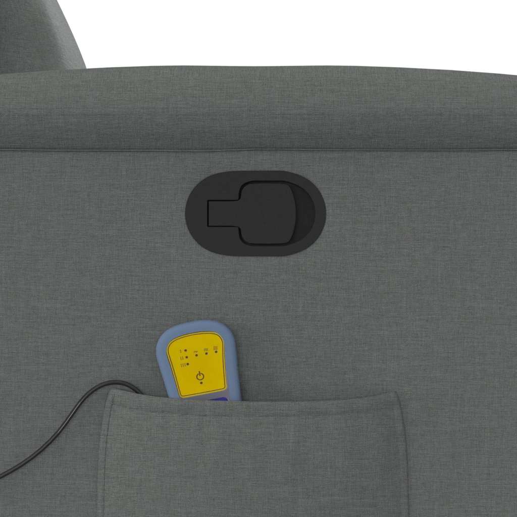 Fauteuil de massage inclinable Gris foncé Tissu - XIOS