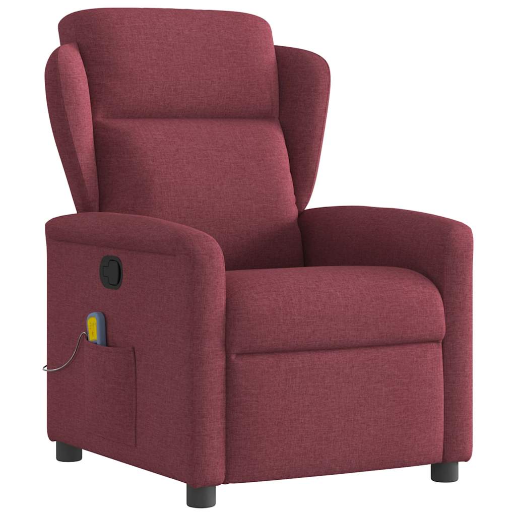 Fauteuil de massage inclinable Rouge bordeaux Tissu - XIOS