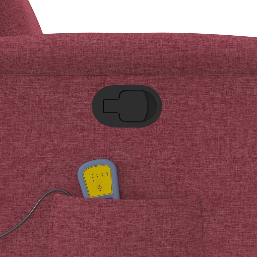 Fauteuil de massage inclinable Rouge bordeaux Tissu - XIOS