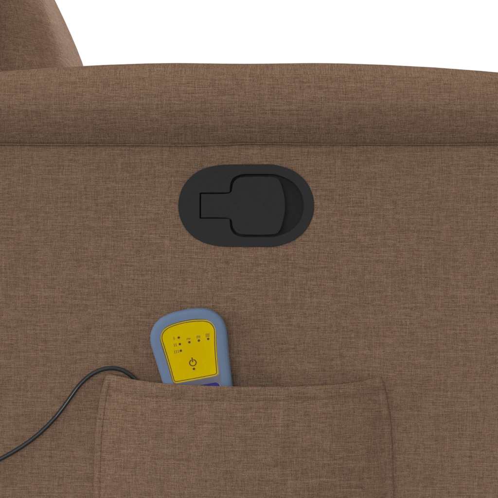 Fauteuil de massage inclinable Marron Tissu - XIOS