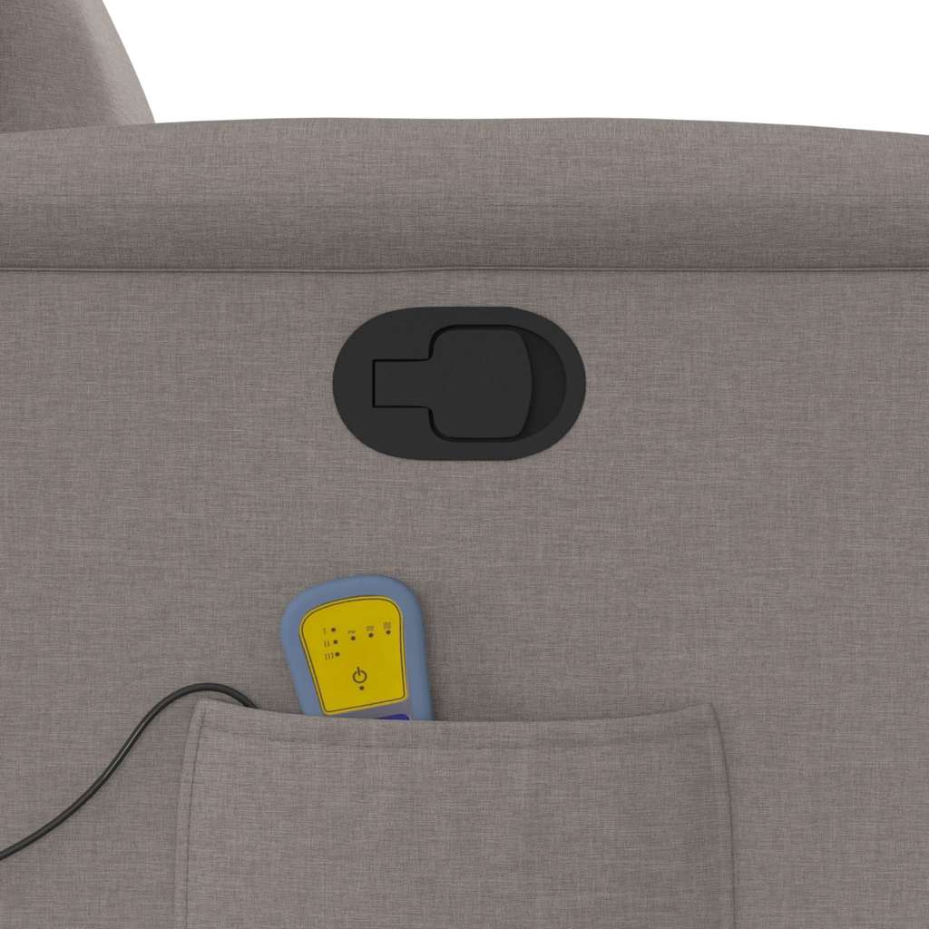 Fauteuil de massage inclinable Taupe Tissu - XIOS