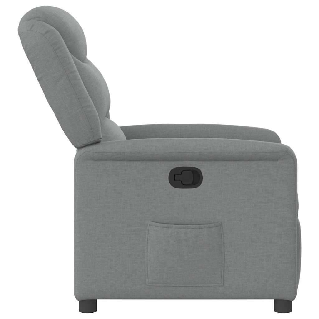 Fauteuil inclinable Gris clair Tissu - XIOS