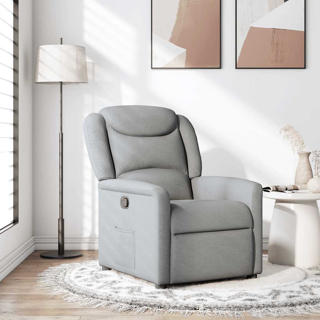 Fauteuil inclinable Gris clair Tissu - XIOS