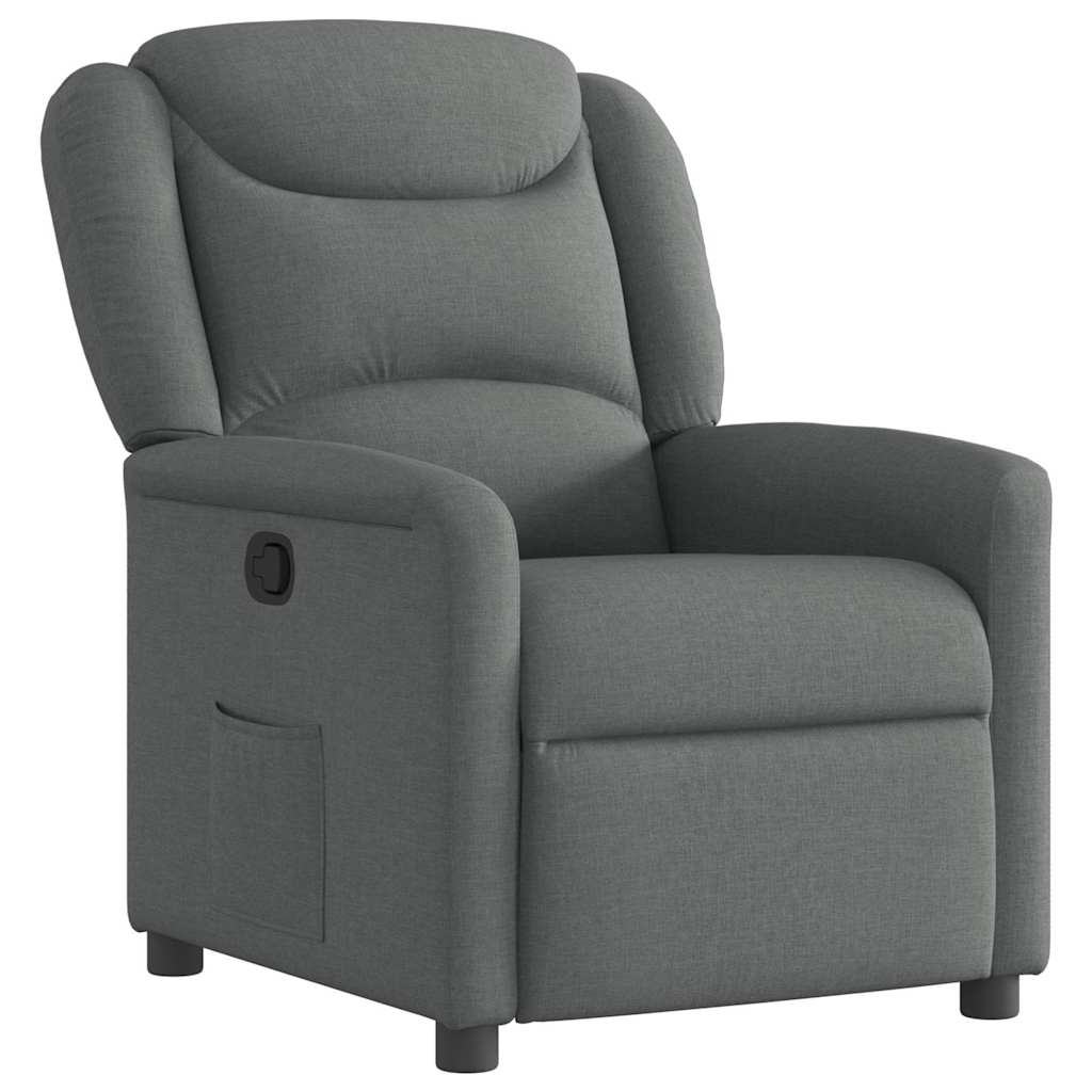 Fauteuil inclinable Gris foncé Tissu - XIOS
