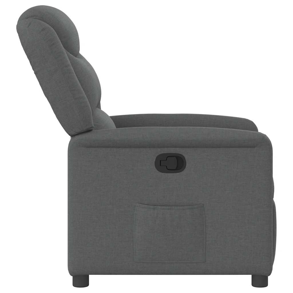 Fauteuil inclinable Gris foncé Tissu - XIOS