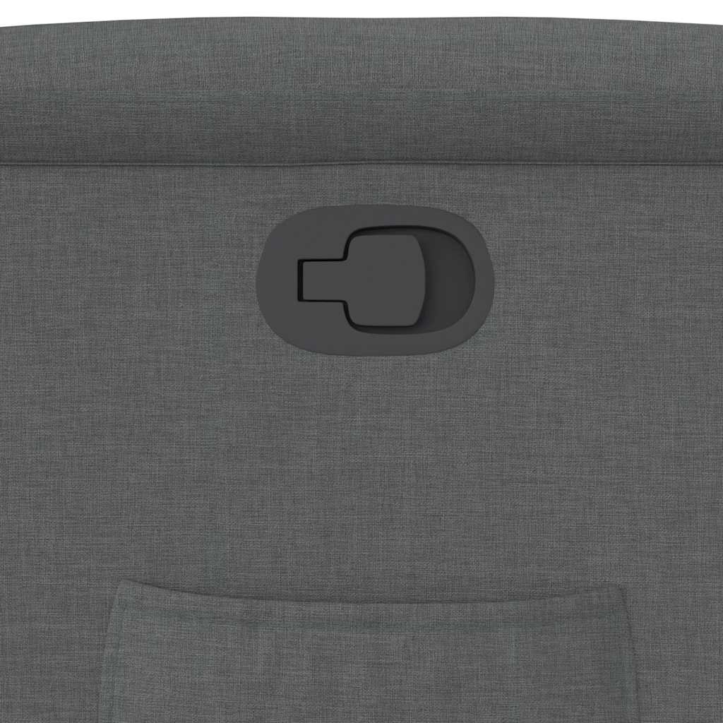 Fauteuil inclinable Gris foncé Tissu - XIOS