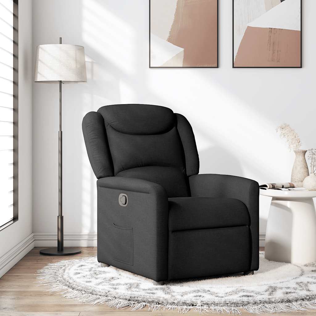 Fauteuil inclinable Noir Tissu - XIOS