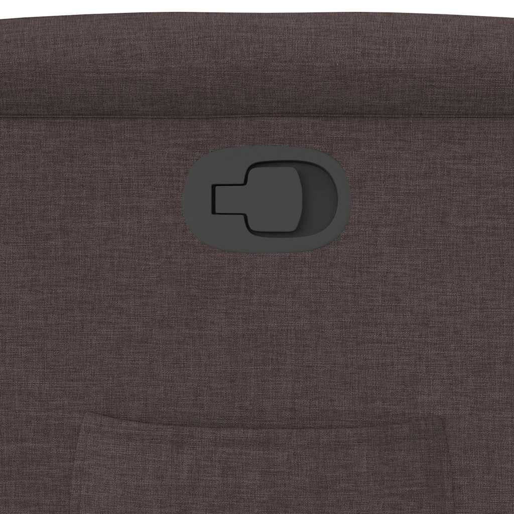 Fauteuil inclinable Marron foncé Tissu - XIOS