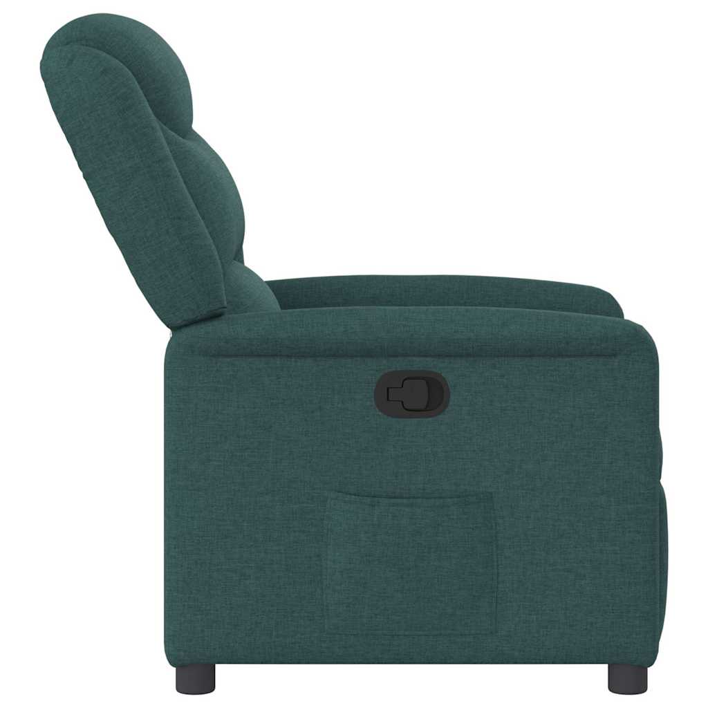 Fauteuil inclinable Vert foncé Tissu - XIOS