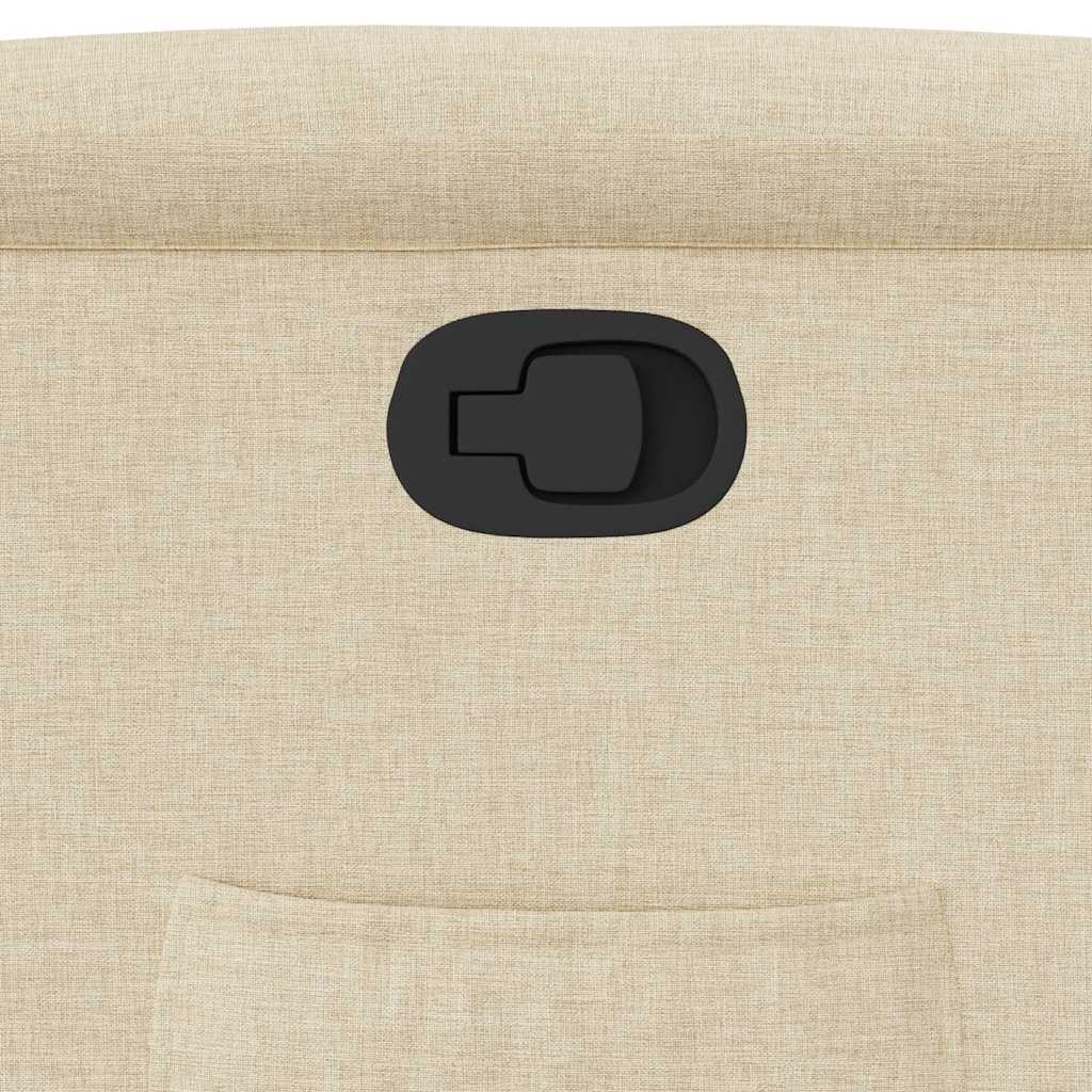 Fauteuil inclinable Crème Tissu - XIOS