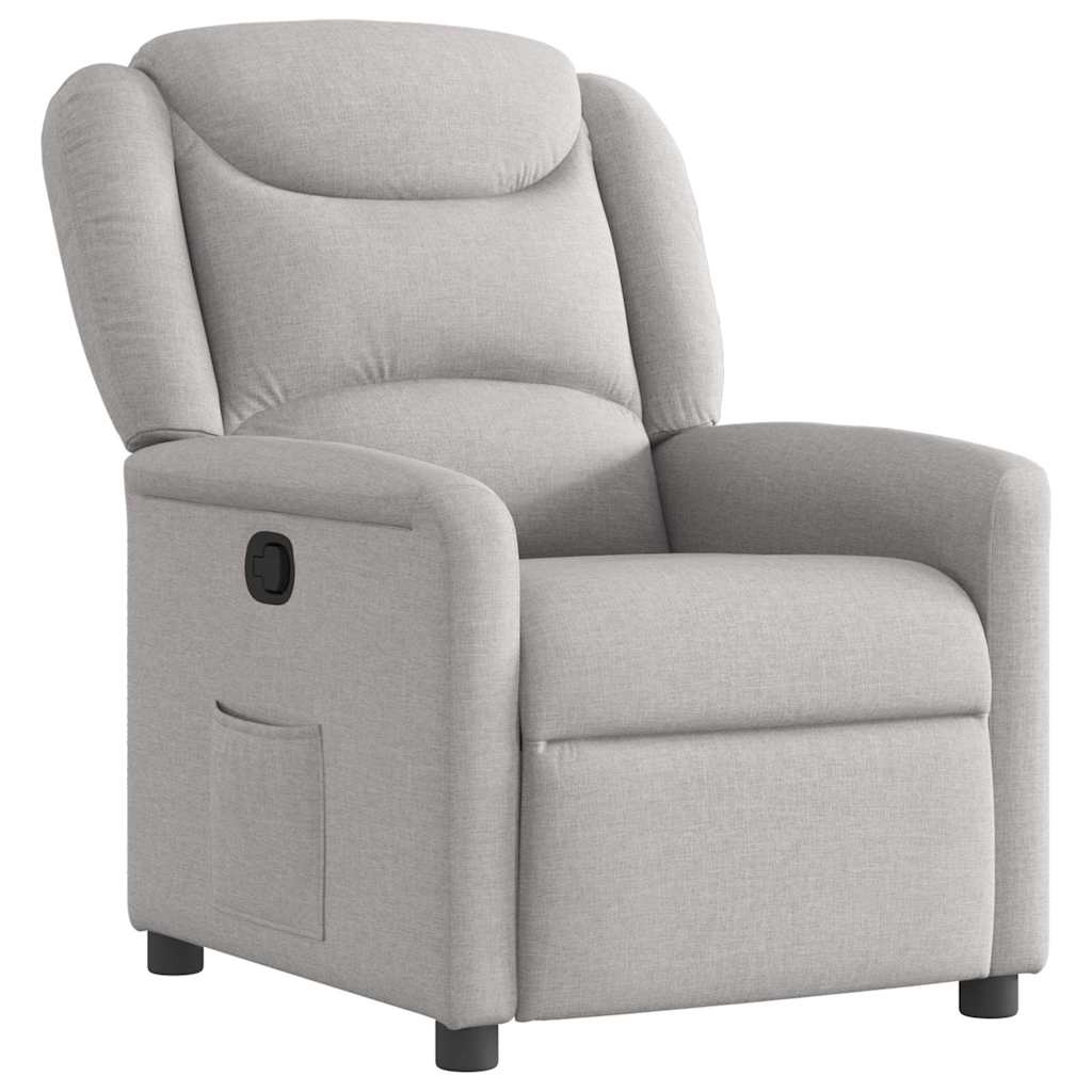 Fauteuil inclinable gris nuage tissu - XIOS