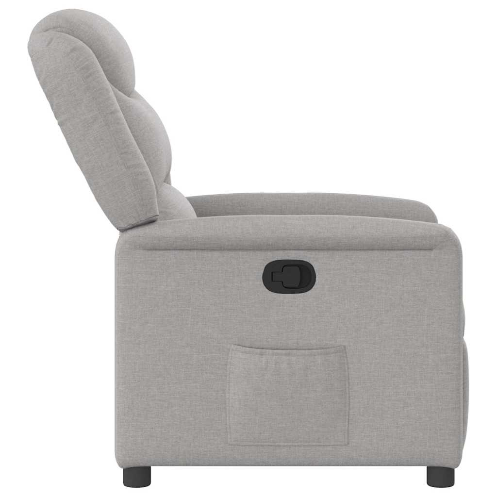 Fauteuil inclinable gris nuage tissu - XIOS