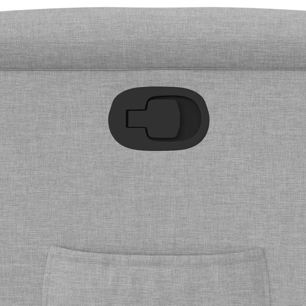 Fauteuil inclinable gris nuage tissu - XIOS