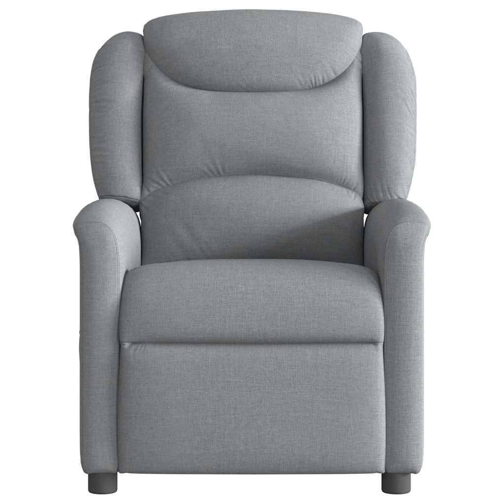 Fauteuil de massage inclinable Gris clair Tissu - XIOS