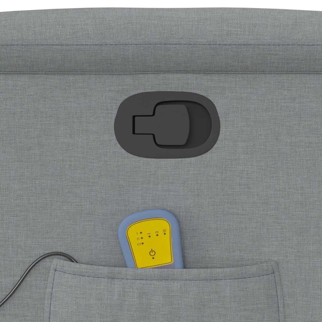 Fauteuil de massage inclinable Gris clair Tissu - XIOS