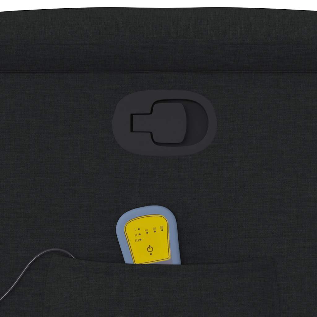 Fauteuil de massage inclinable Noir Tissu - XIOS