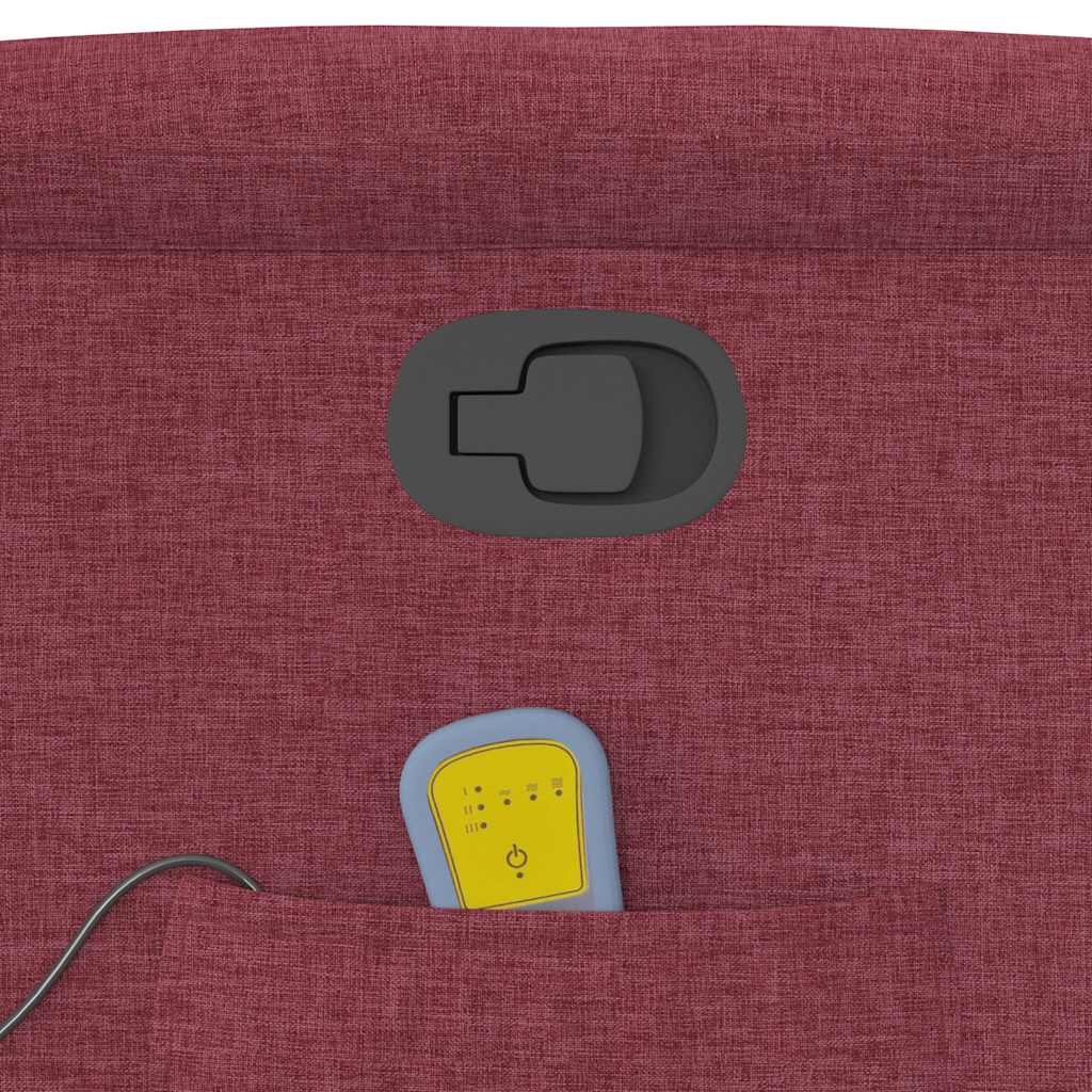 Fauteuil de massage inclinable Rouge bordeaux Tissu - XIOS