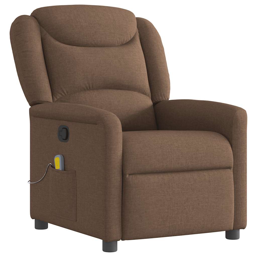 Fauteuil de massage inclinable Marron Tissu - XIOS
