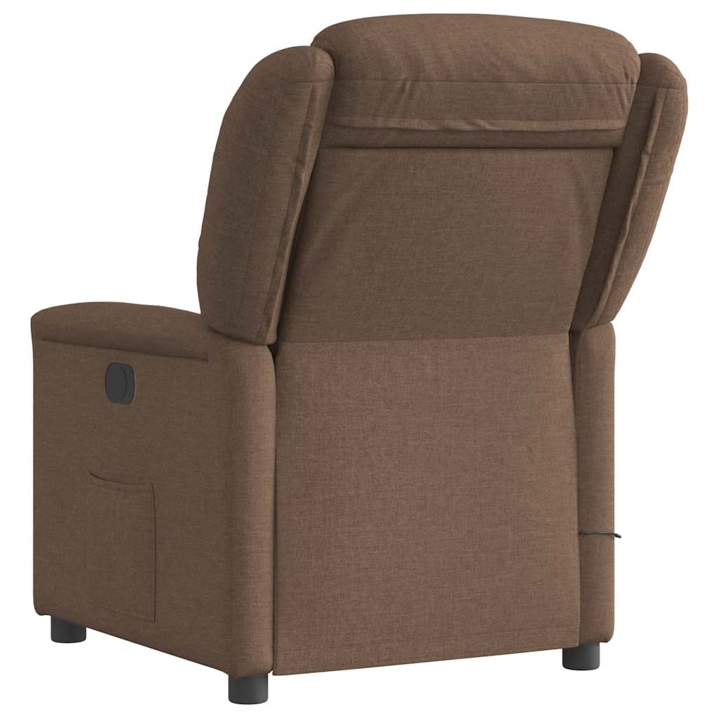 Fauteuil de massage inclinable Marron Tissu - XIOS