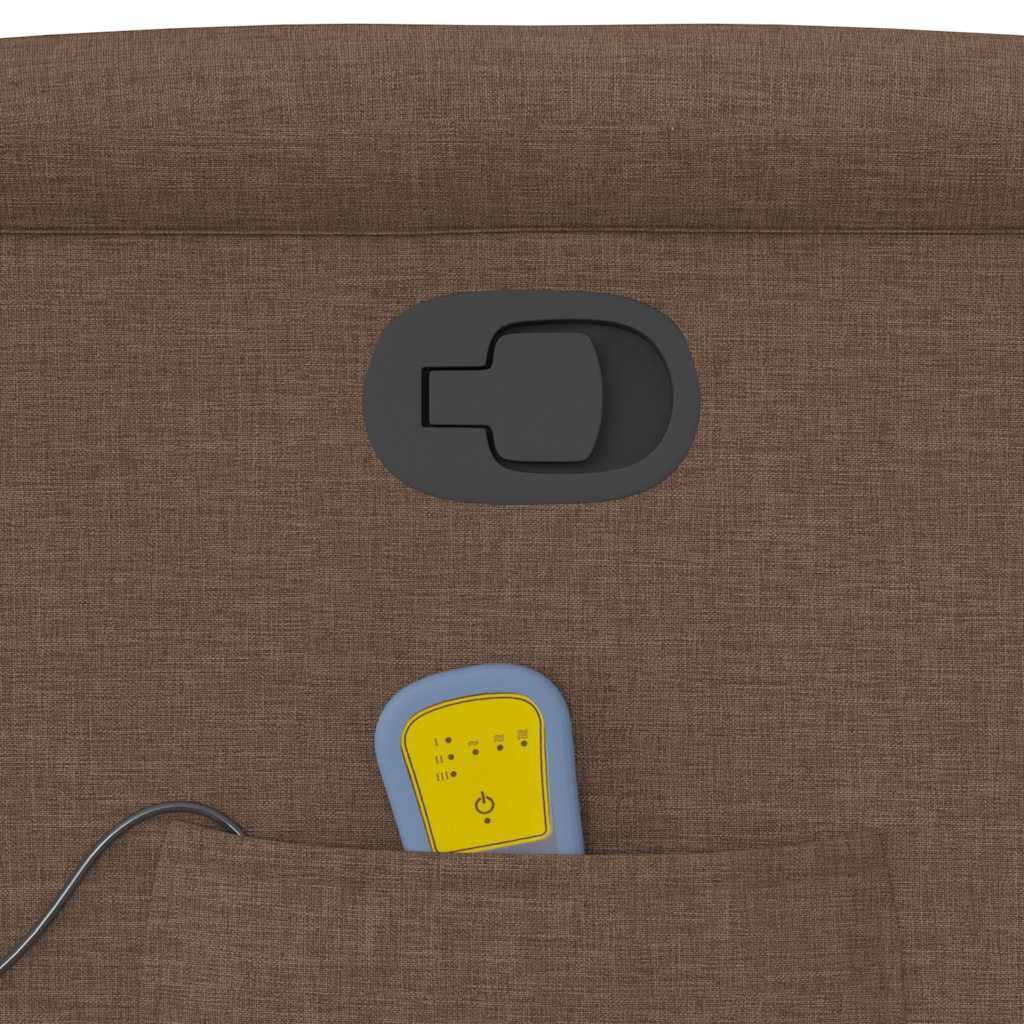 Fauteuil de massage inclinable Marron Tissu - XIOS