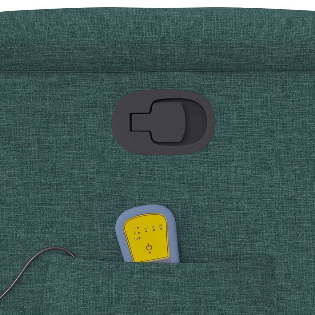 Fauteuil de massage inclinable Vert foncé Tissu - XIOS