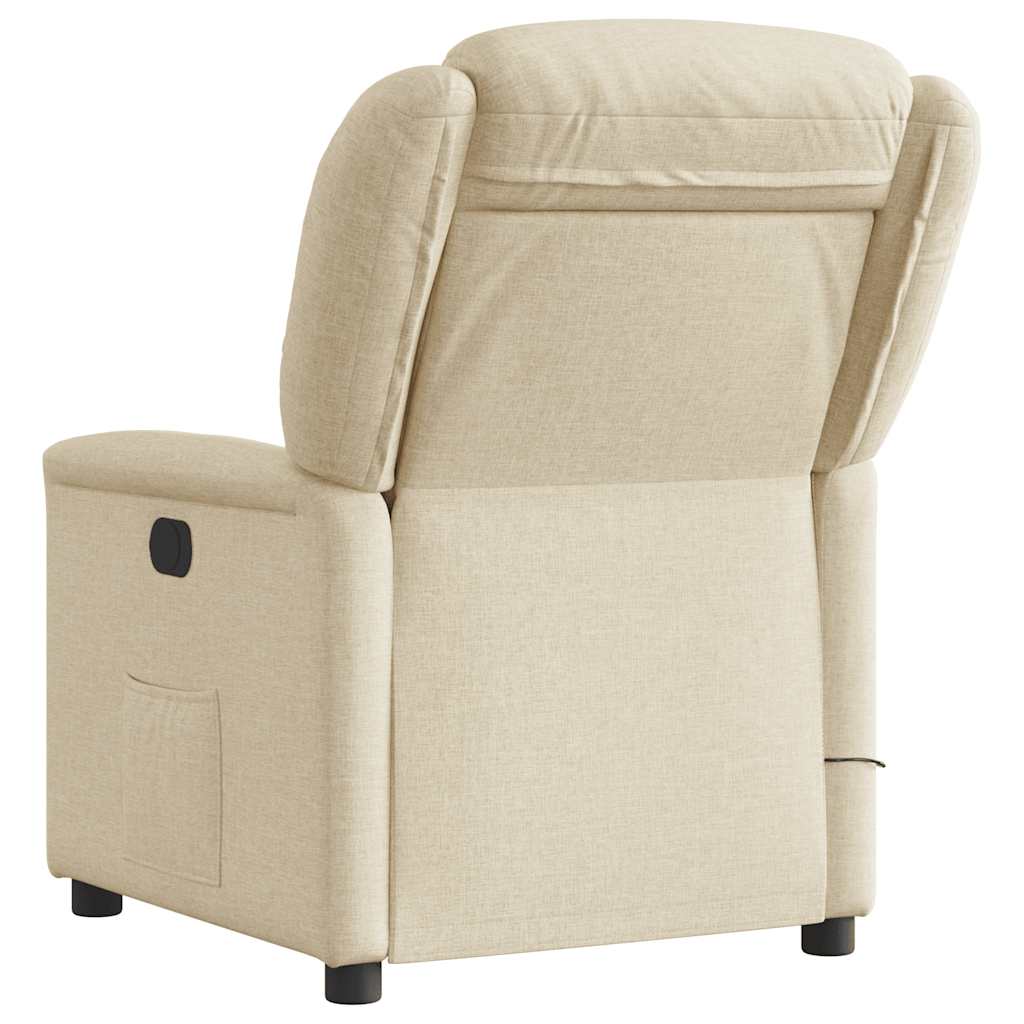Fauteuil de massage inclinable Crème Tissu - XIOS